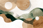 Abstract Design Organic Shapes Earthy Colors Nature Minimalism | Japandi | Einrichtungsstile