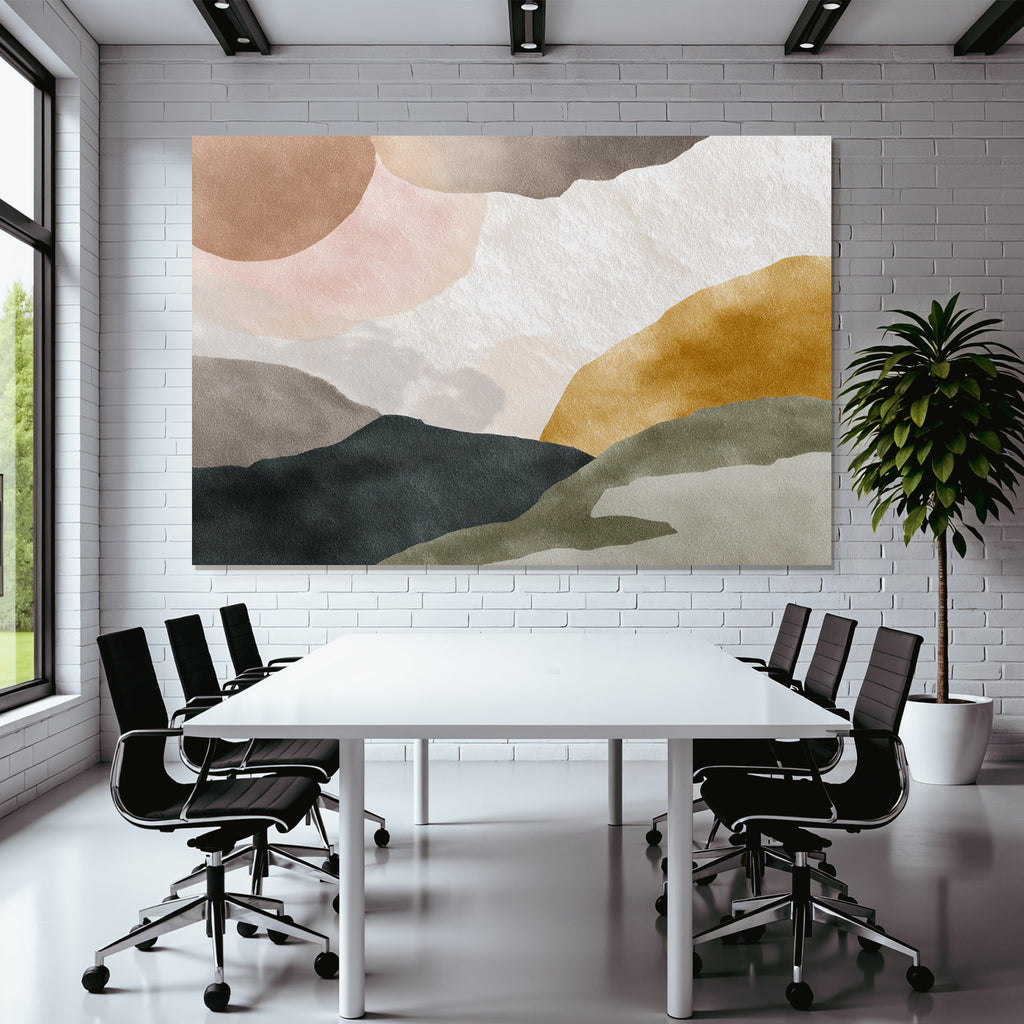 Abstracte Kunst Organische Formen Erdfarben