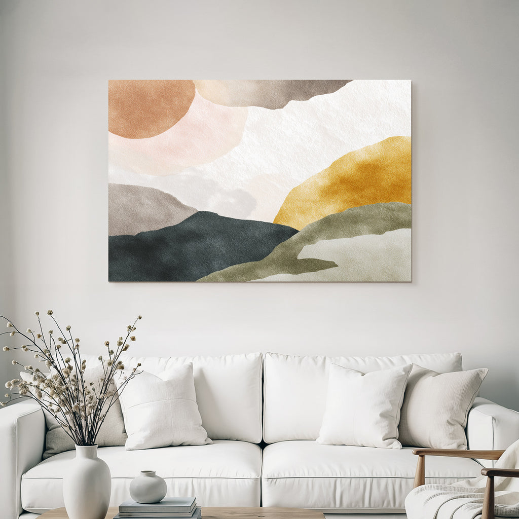 Abstracte Kunst Organische Formen Erdfarben