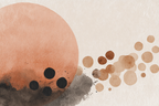 Abstrakte Aquarellkreise Erdige Toene | Japandi | Einrichtungsstile