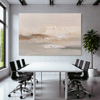 Abstrakte Darstellung Sanfte Farben Landschaft Meereslandschaft