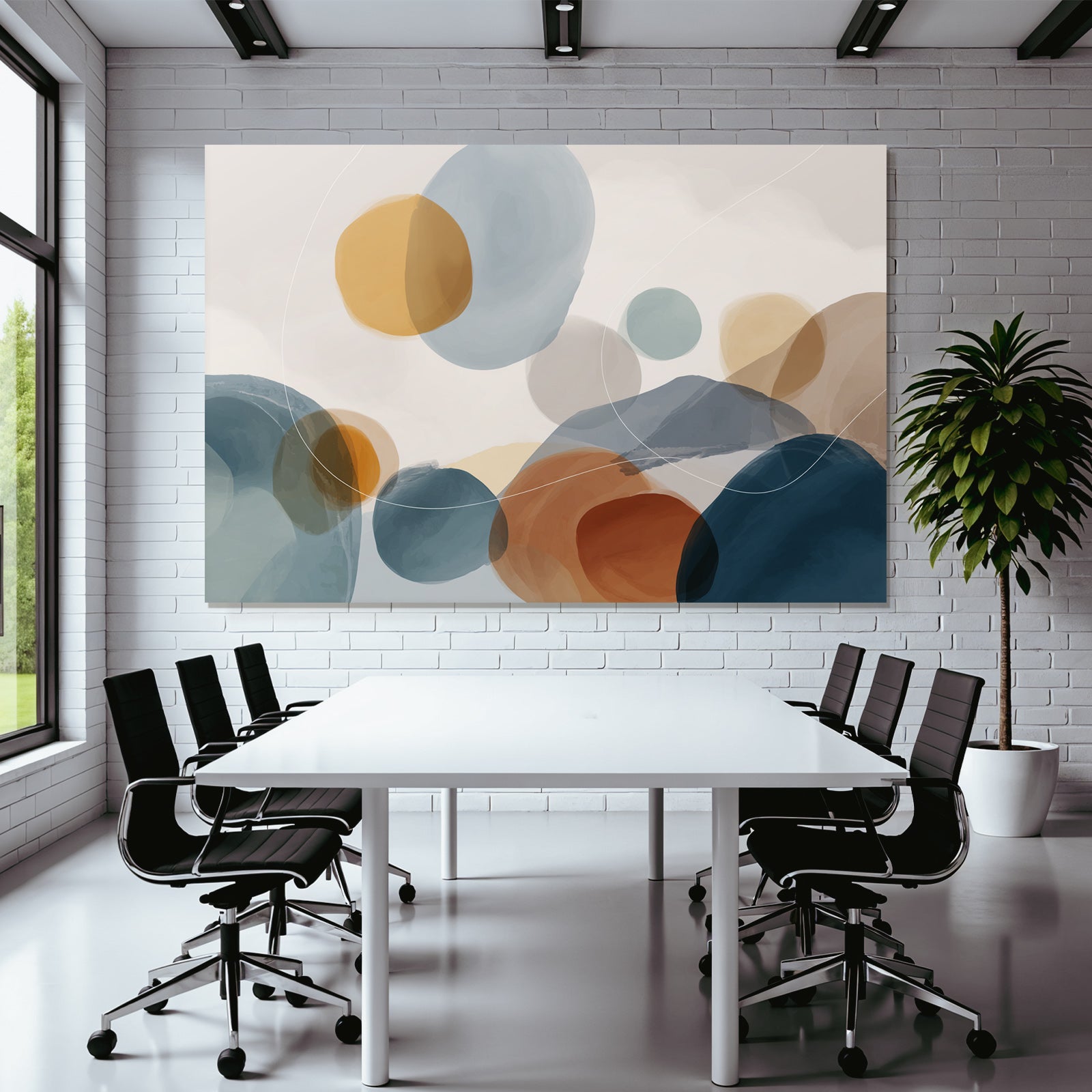 Abstrakte Illustration Farbige Kreise Auf Hellem Hintergrund