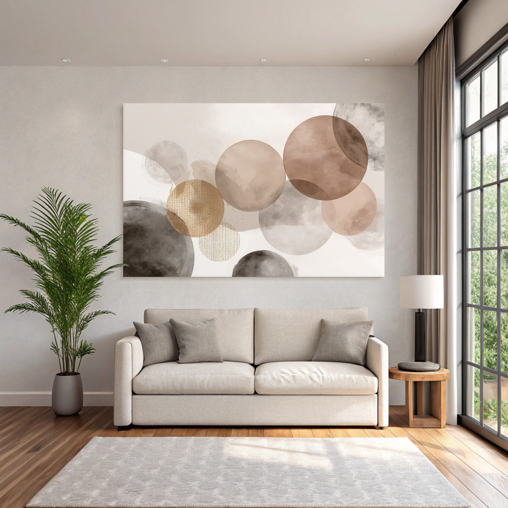 Abstrakte Kreise Wasserfarben Moderne Kunst