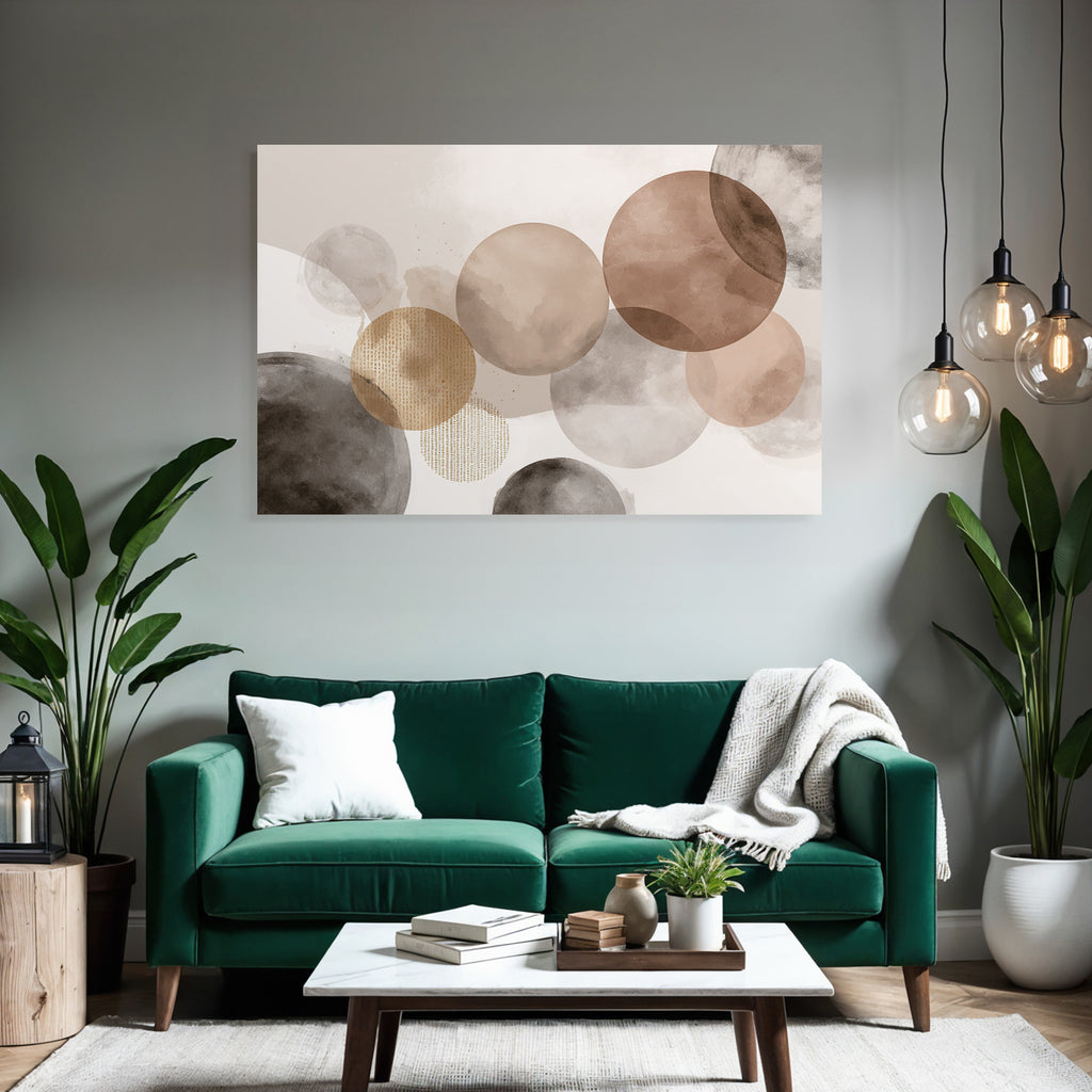 Abstrakte Kreise Wasserfarben Moderne Kunst
