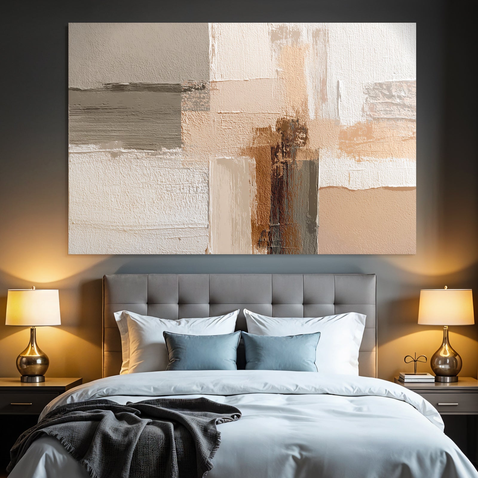 Abstrakte Kunst Mit Verschiedenen Texturen Und Farben