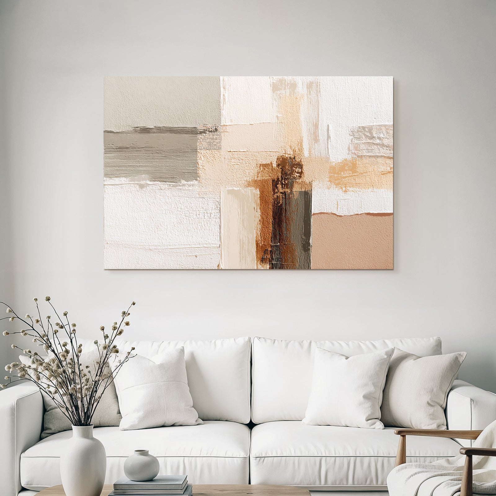Abstrakte Kunst Mit Verschiedenen Texturen Und Farben
