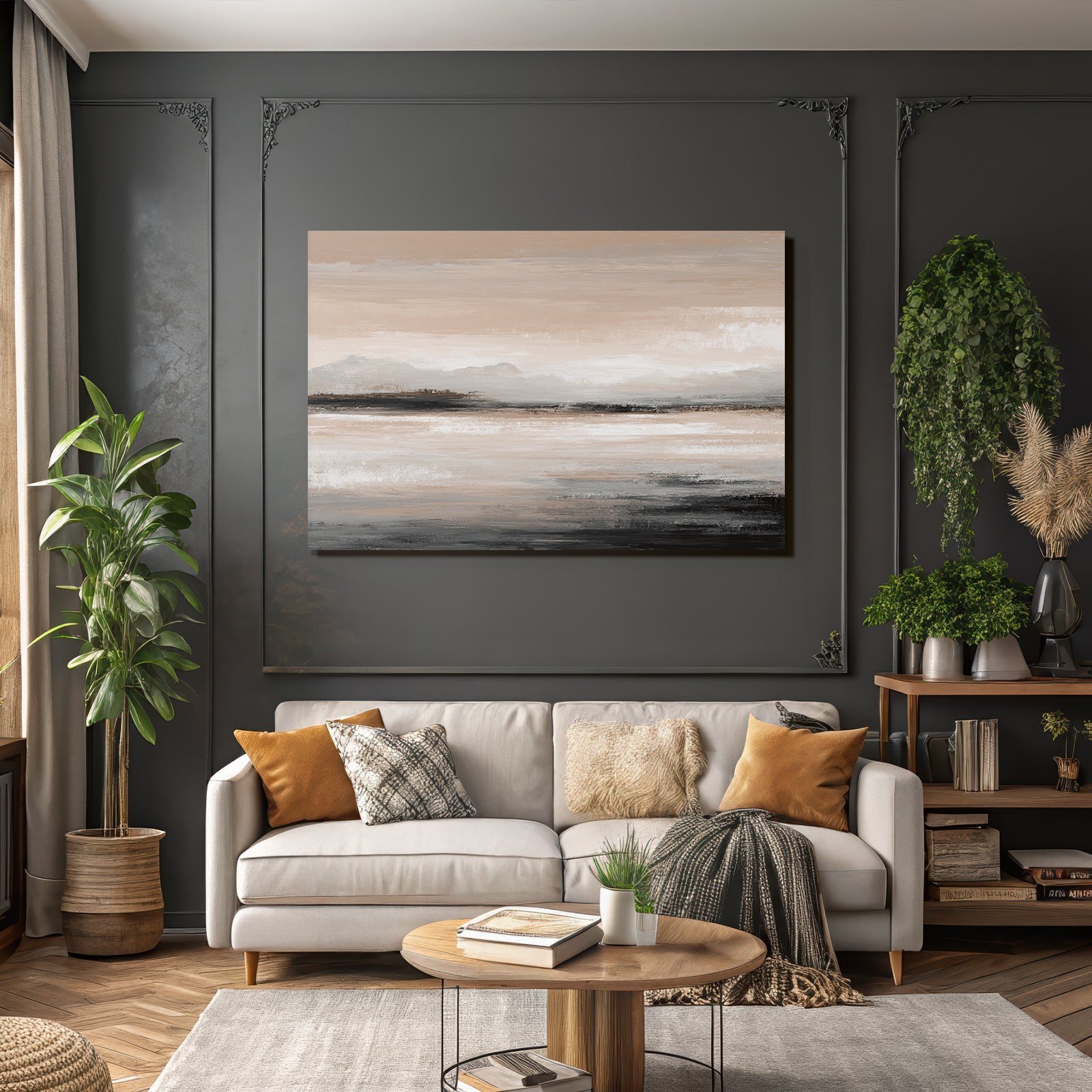 Abstrakte Landschaft Minimalistisches Design
