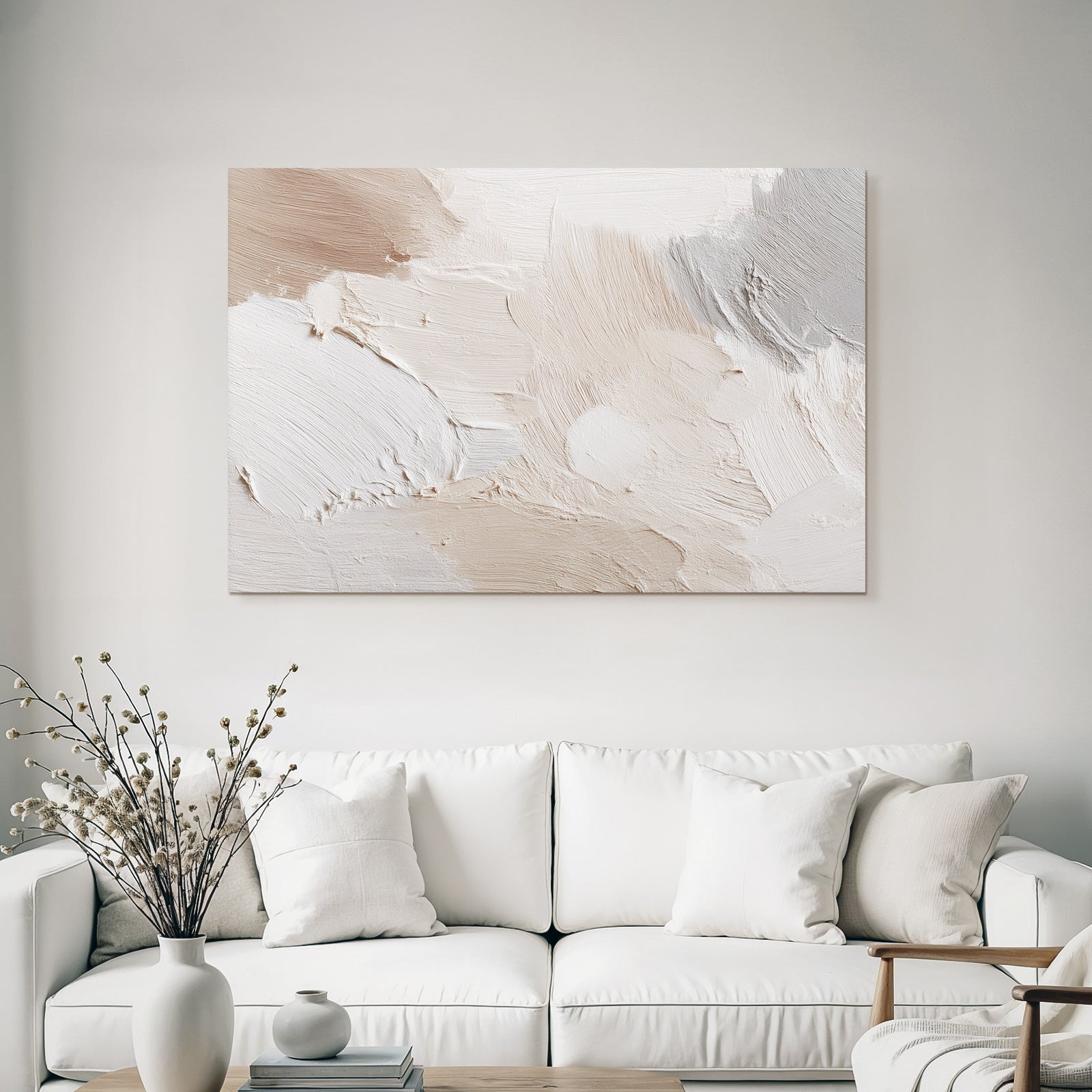 Abstrakte Textur Creme Beige Grau Farbe