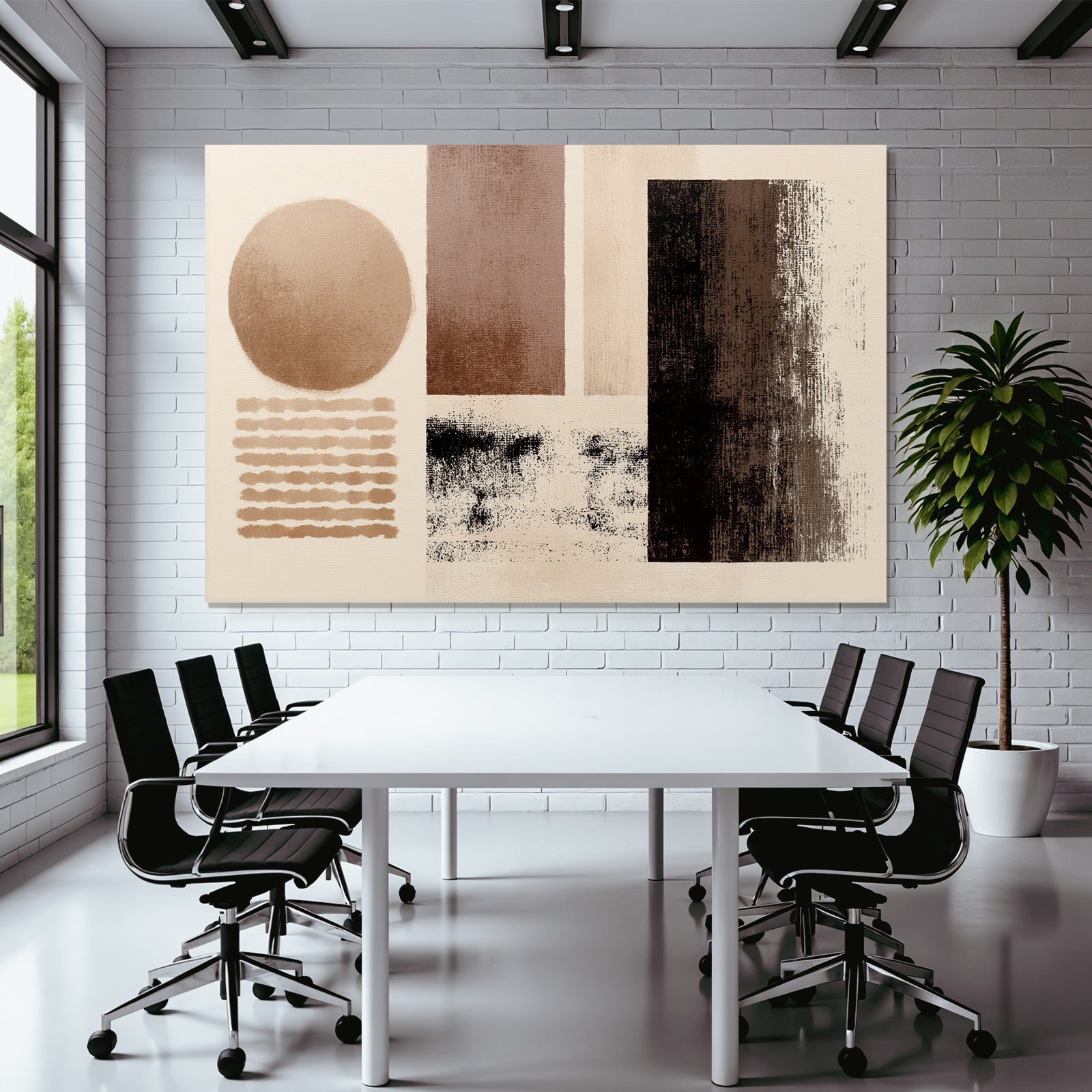 Abstrakte Zusammensetzung Erdige Farben Formen Texturen