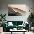 Abstraktes Aquarellbild In Neutralen Toenen