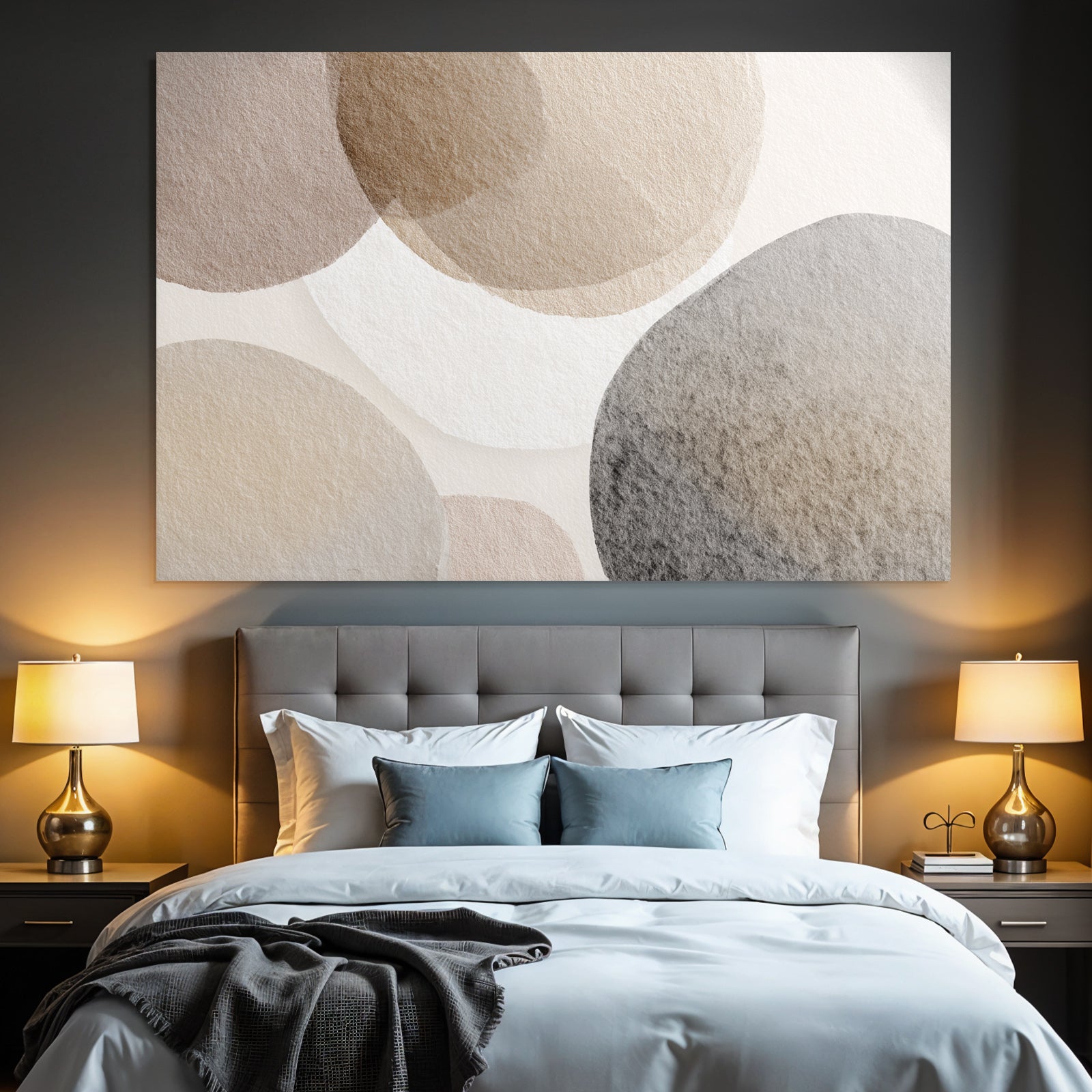 Abstraktes Design Kreise In Soft Farben