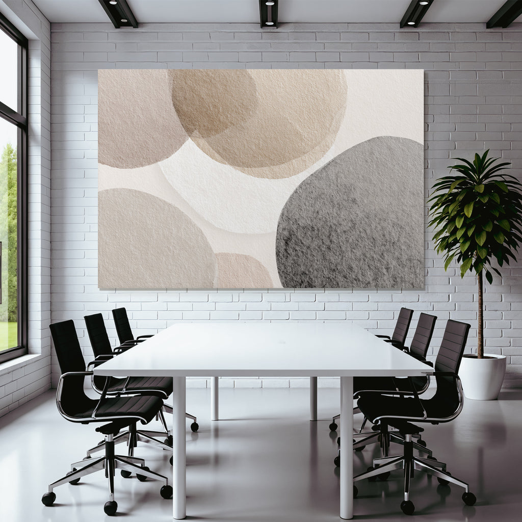 Abstraktes Design Kreise In Soft Farben