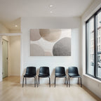 Abstraktes Design Kreise In Soft Farben