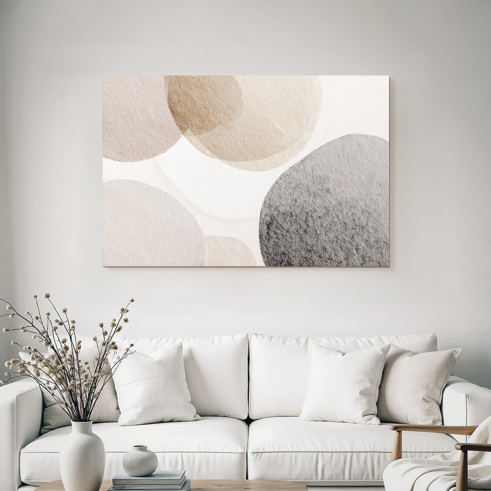 Abstraktes Design Kreise In Soft Farben