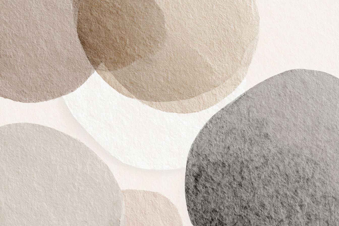 Abstraktes Design Kreise In Soft Farben | Japandi | Einrichtungsstile