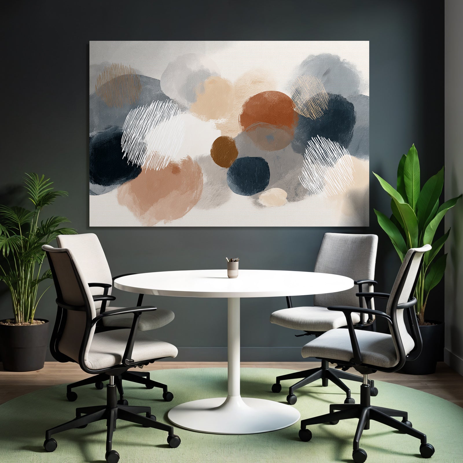 Abstraktes Design Kreisformen Farben Texturierter Hintergrund