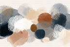Abstraktes Design Kreisformen Farben Texturierter Hintergrund | Japandi | Einrichtungsstile
