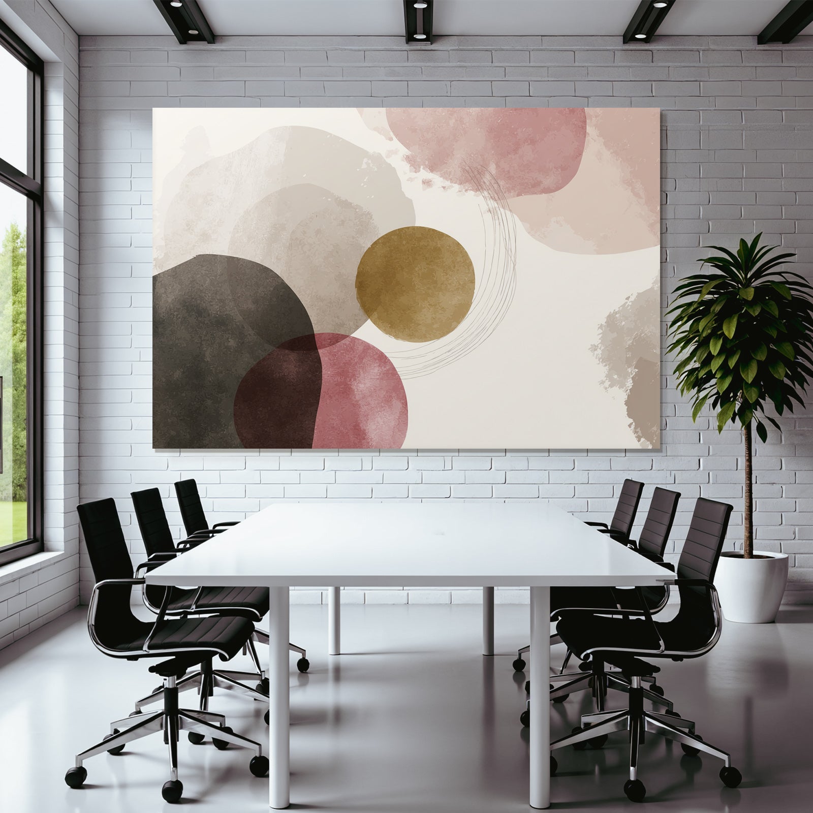 Abstraktes Design Kreisformen Sanfte Farben Leichtes Hintergrund
