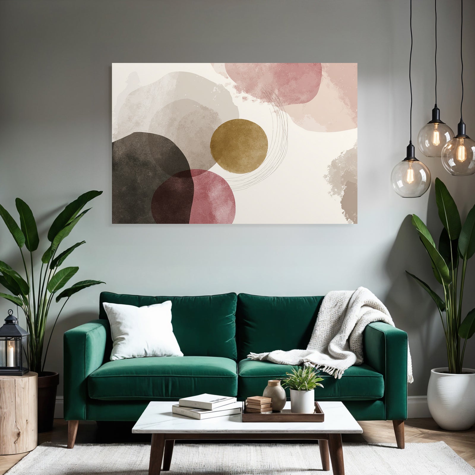 Abstraktes Design Kreisformen Sanfte Farben Leichtes Hintergrund