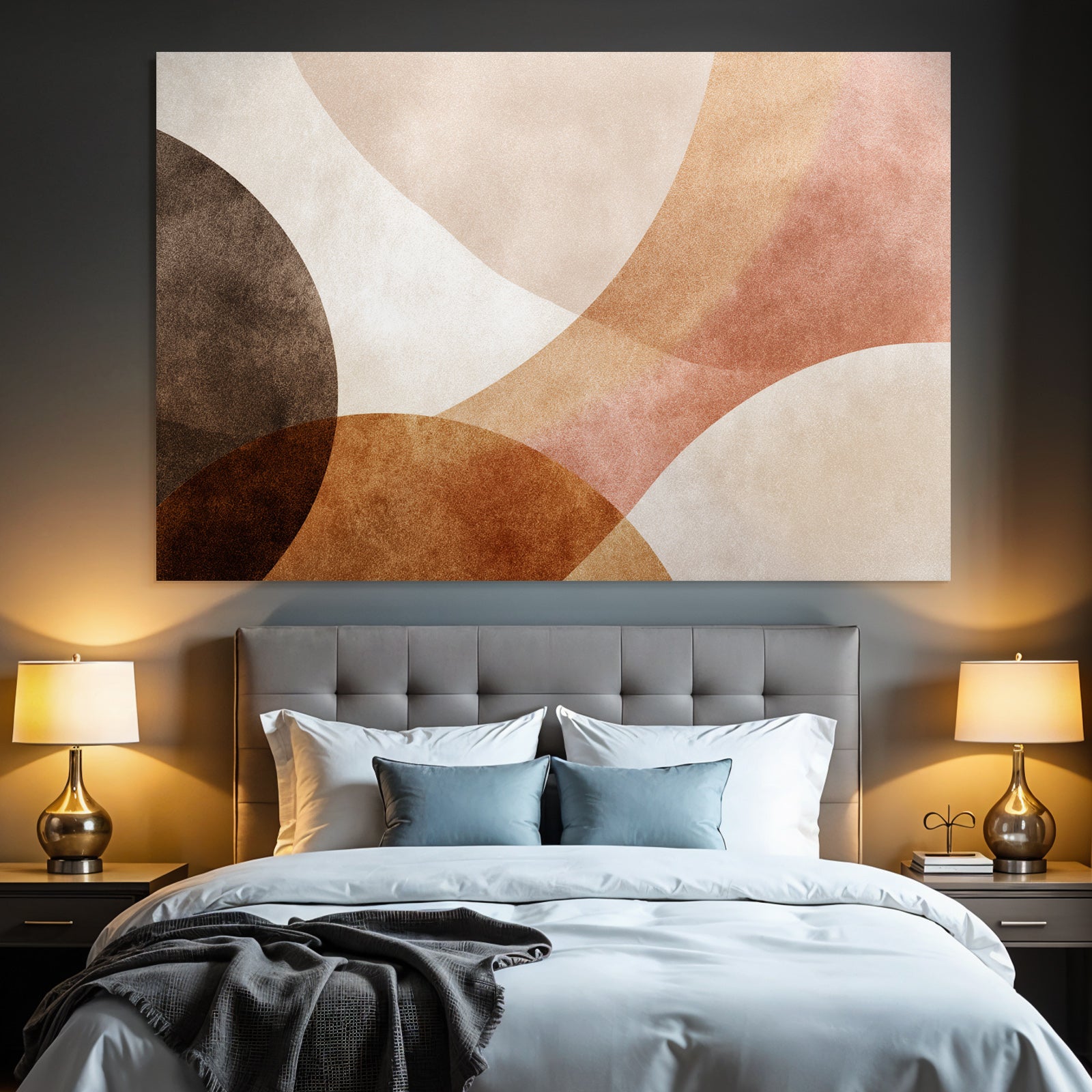 Abstraktes Design Mit Formen Und Sanften Farben