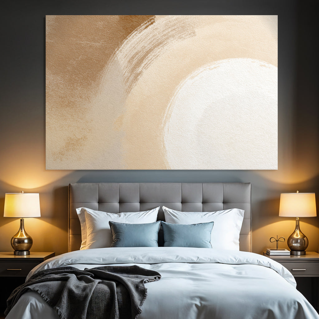 Abstraktes Design Weiche Farben Brushstrokes