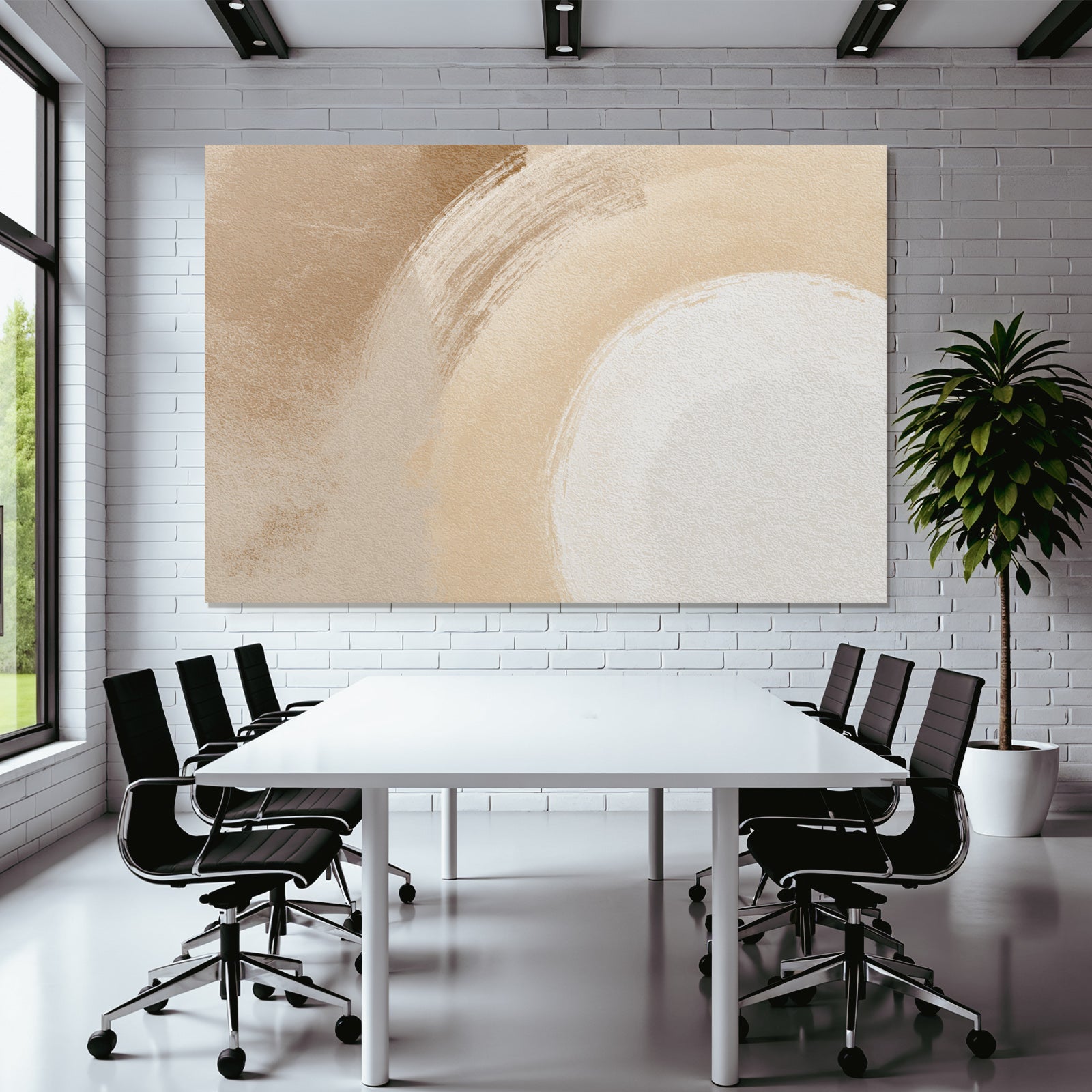 Abstraktes Design Weiche Farben Brushstrokes