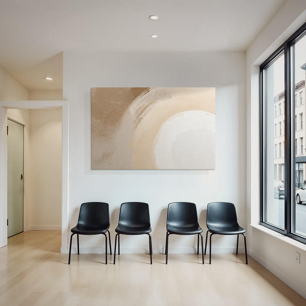 Abstraktes Design Weiche Farben Brushstrokes