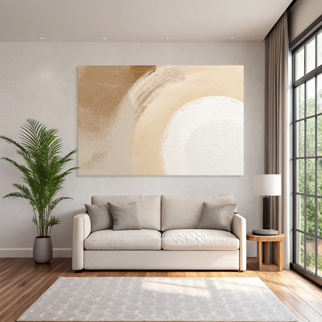 Abstraktes Design Weiche Farben Brushstrokes