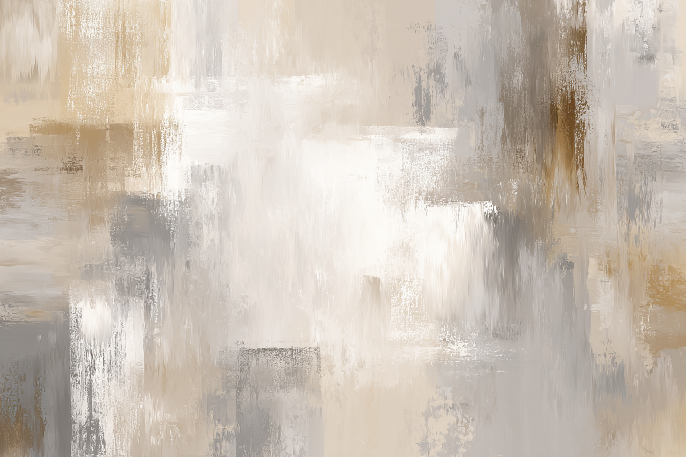 Abstraktes Gemaelde Beige Grau Weiss | Japandi | Einrichtungsstile