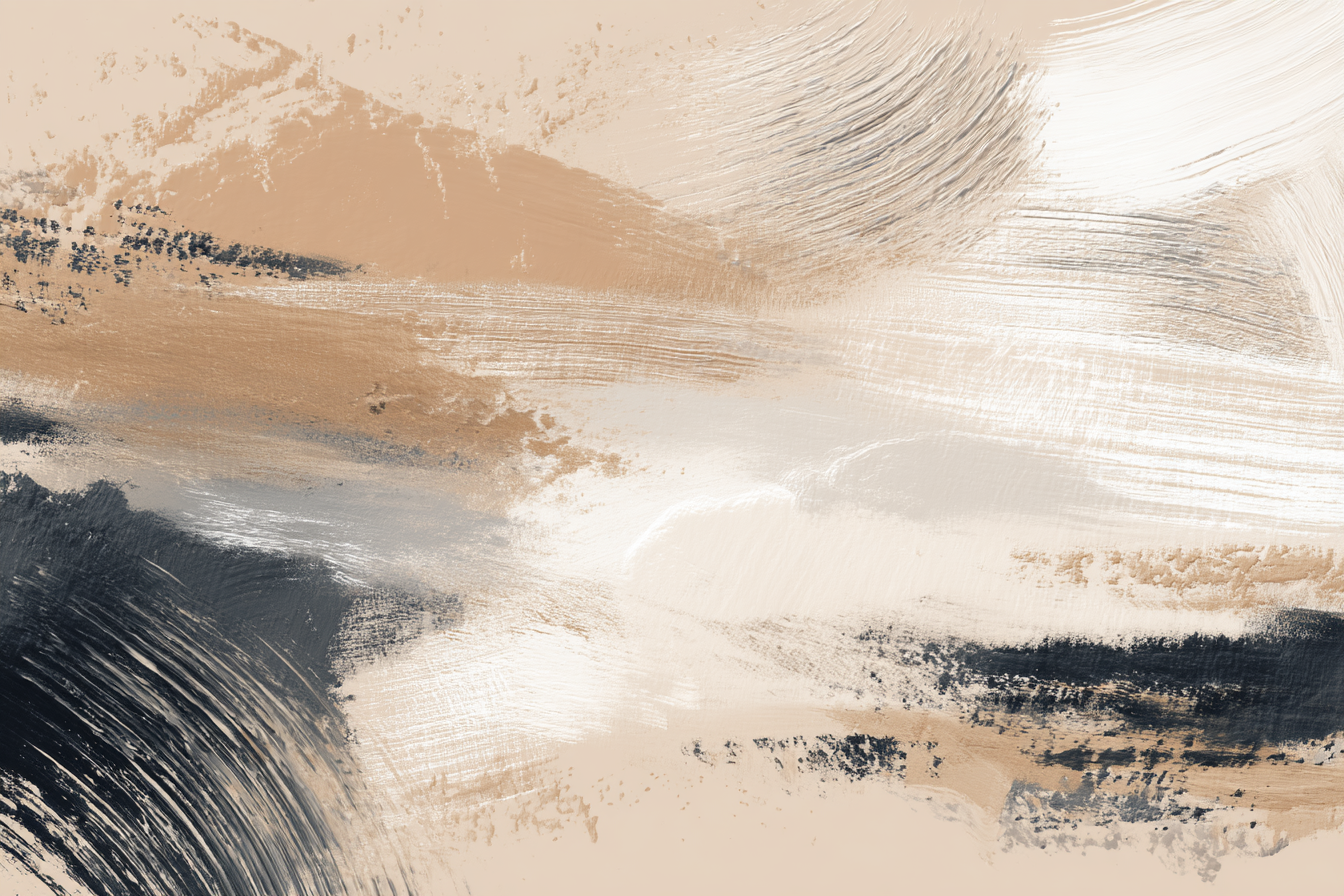 Abstraktes Gemaelde Mit Farbigen Pinseln Erdigen Farben Textures | Japandi | Einrichtungsstile