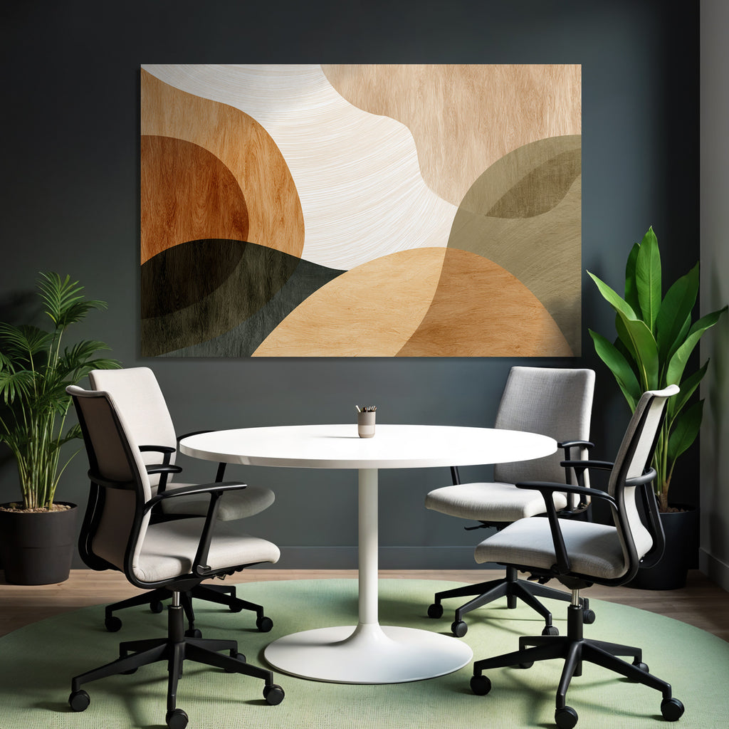 Earthy Abstract Design Organic Shapes Colors