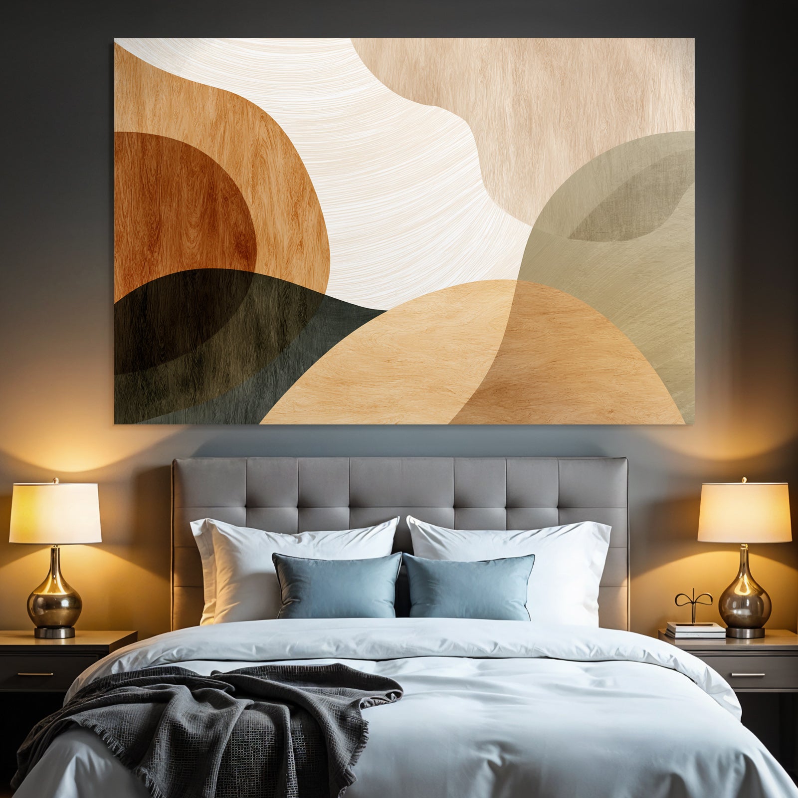 Earthy Abstract Design Organic Shapes Colors