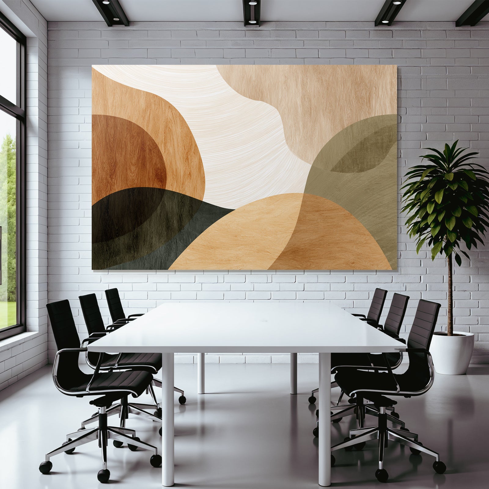 Earthy Abstract Design Organic Shapes Colors