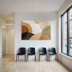 Earthy Abstract Design Organic Shapes Colors