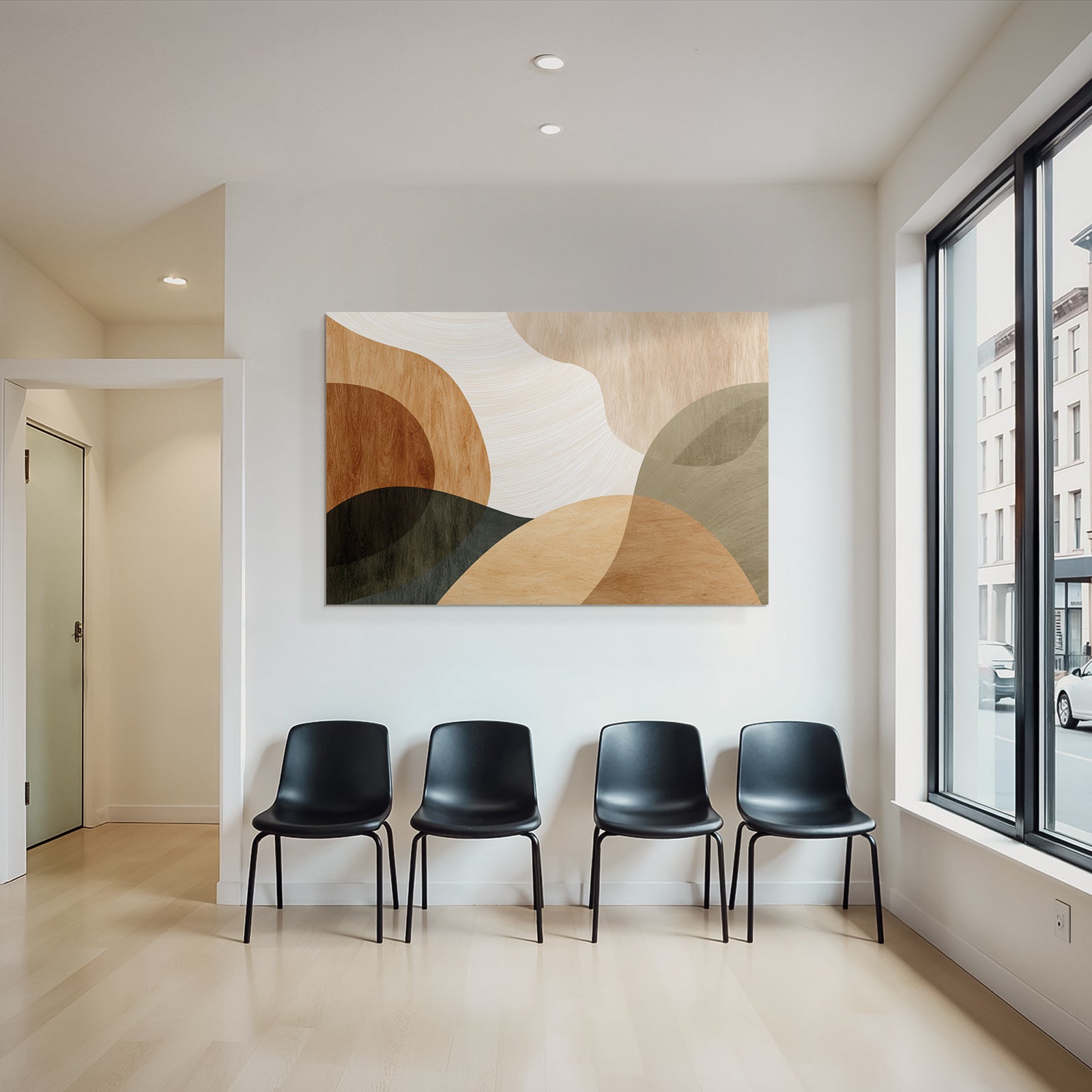 Earthy Abstract Design Organic Shapes Colors
