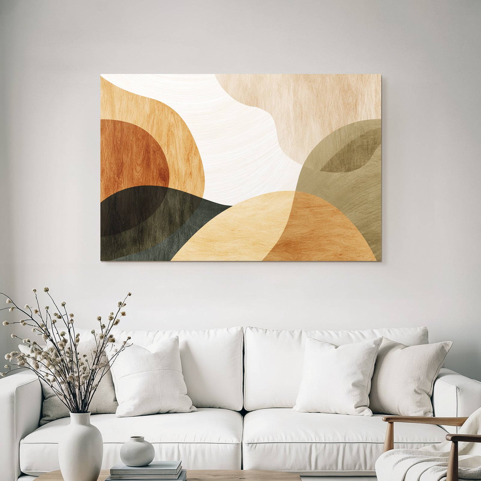 Earthy Abstract Design Organic Shapes Colors