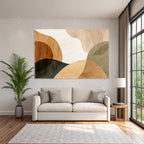 Earthy Abstract Design Organic Shapes Colors