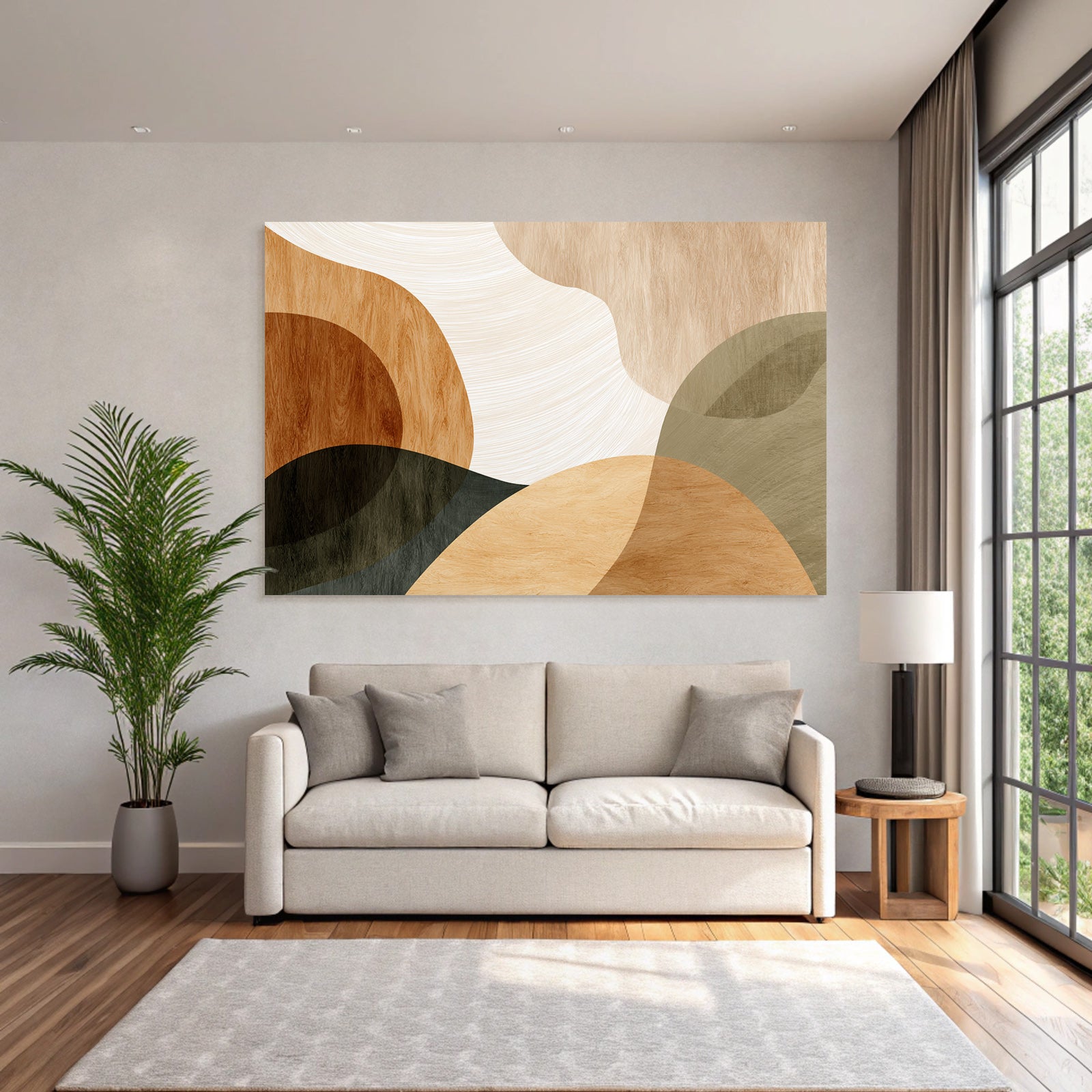 Earthy Abstract Design Organic Shapes Colors