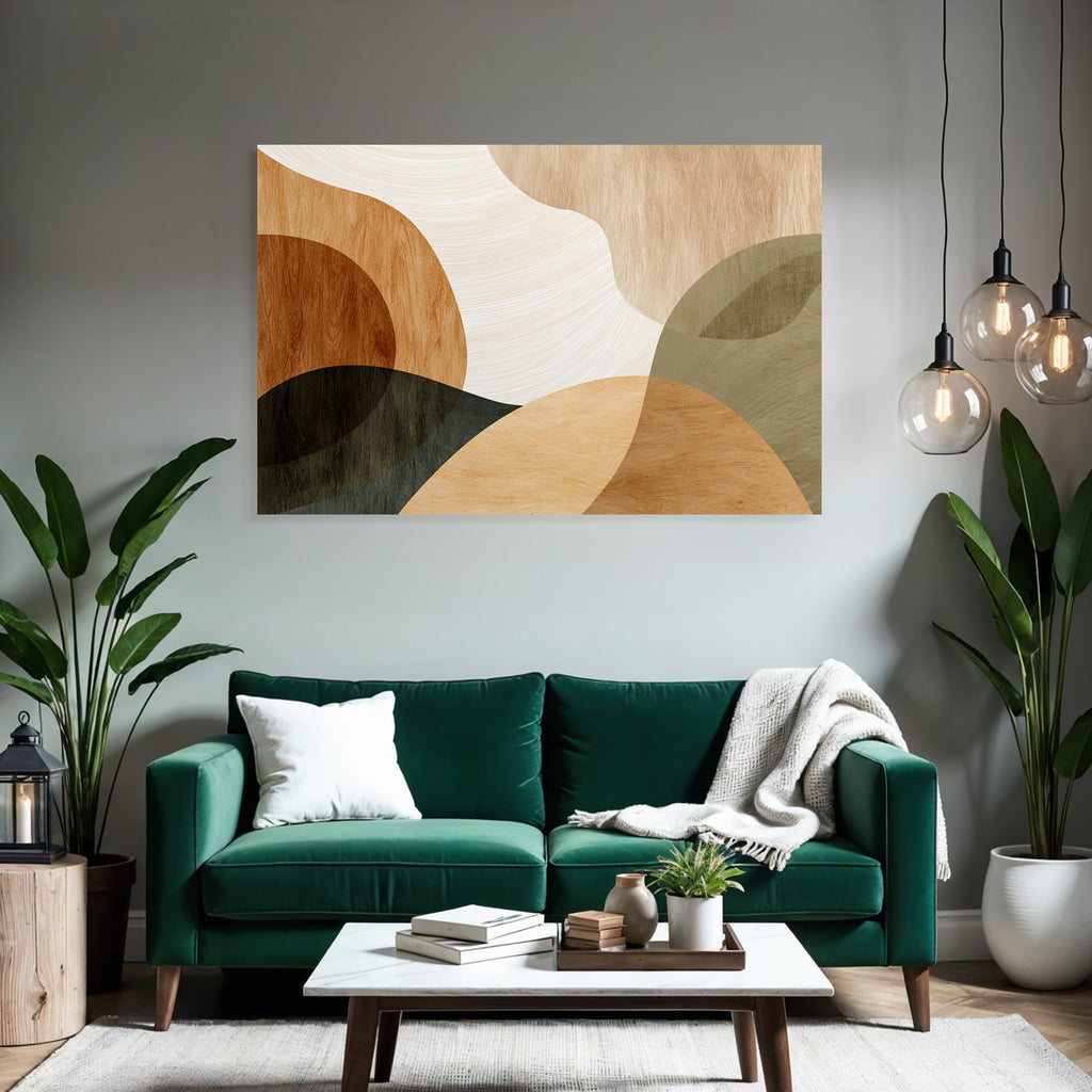 Earthy Abstract Design Organic Shapes Colors