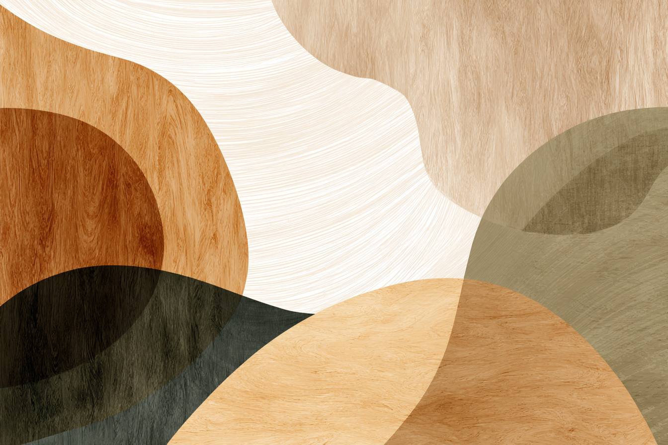 Earthy Abstract Design Organic Shapes Colors | Japandi | Einrichtungsstile