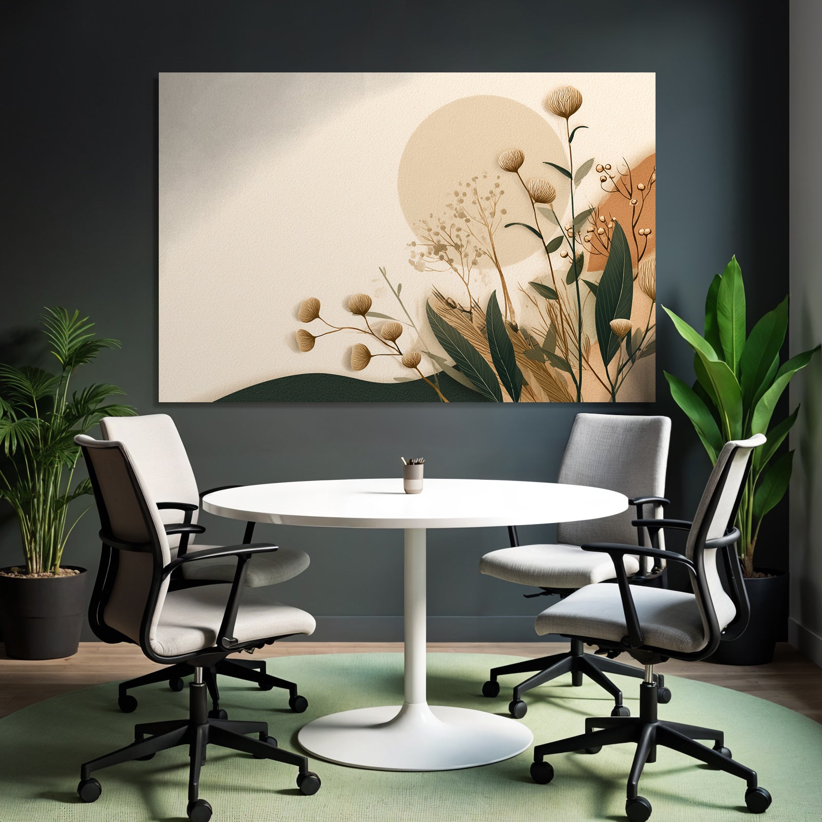 Floral Earthy Abstract Design Natural Atmosphere