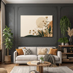 Floral Earthy Abstract Design Natural Atmosphere