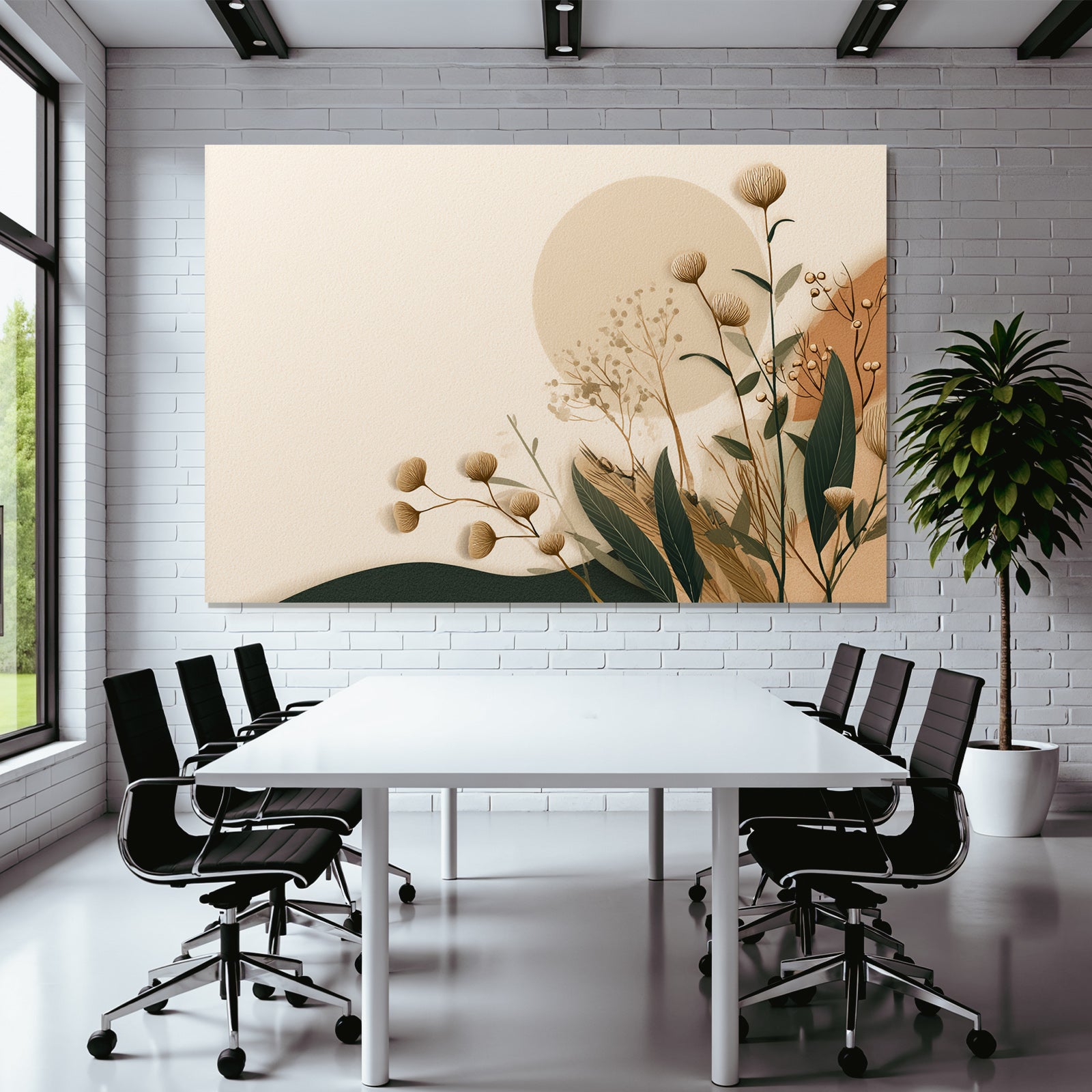 Floral Earthy Abstract Design Natural Atmosphere