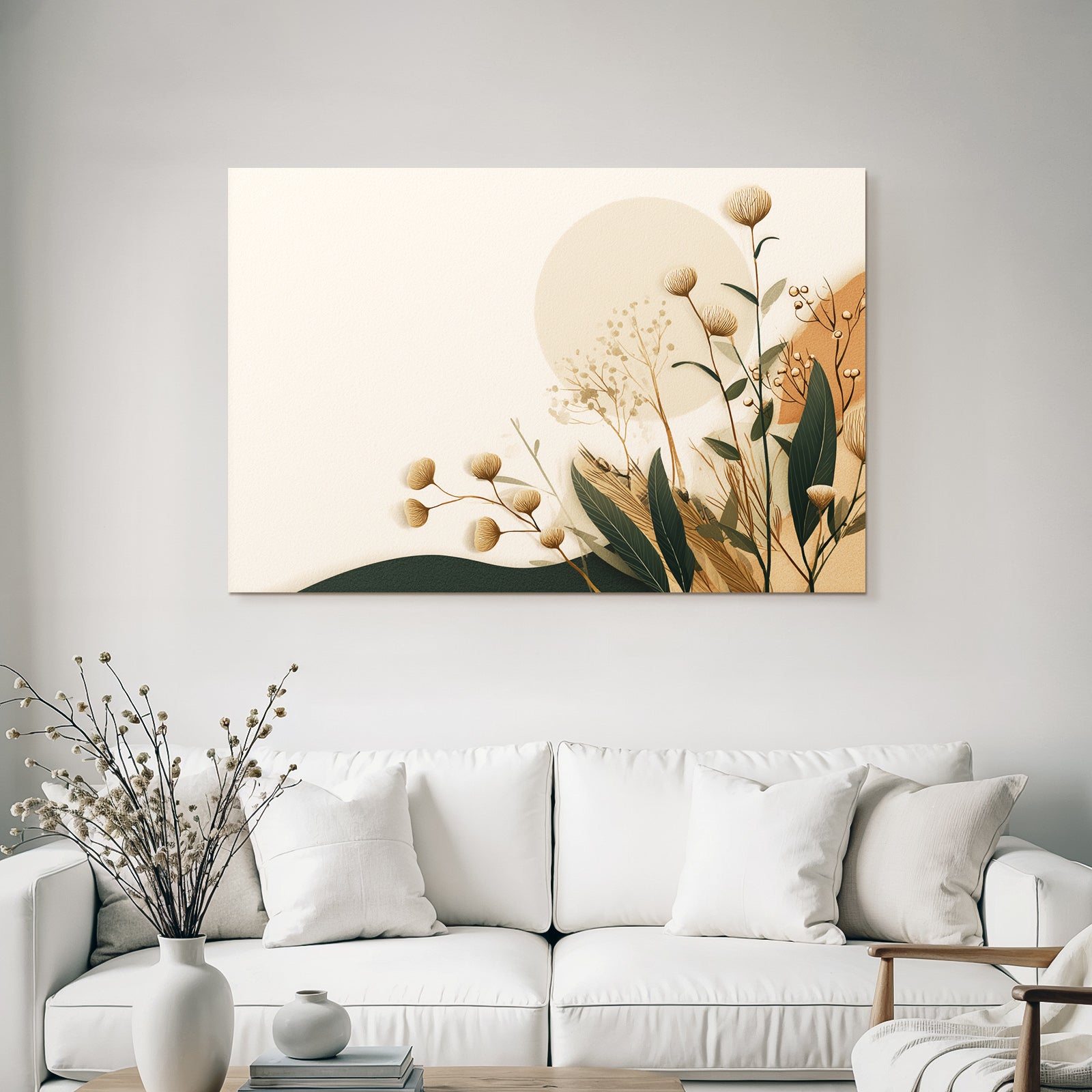 Floral Earthy Abstract Design Natural Atmosphere