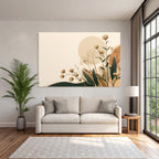 Floral Earthy Abstract Design Natural Atmosphere