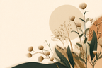 Floral Earthy Abstract Design Natural Atmosphere | Japandi | Einrichtungsstile