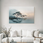 Ruhige Landschaft Mit Baeumen