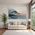 Ruhige Landschaft Mit Baeumen