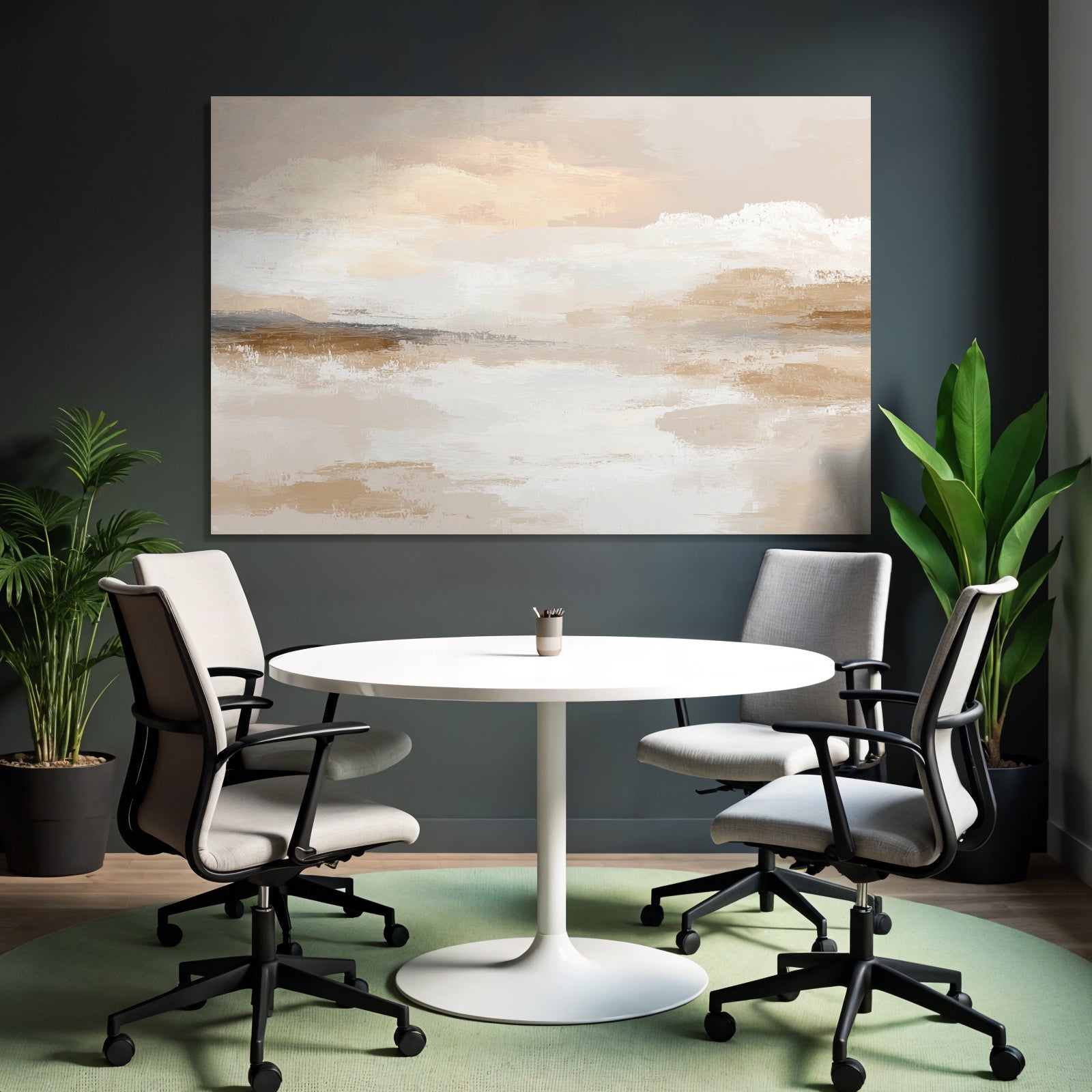 Sanftefarben Abstrakte Malerei Digitale Kunst Ruhige Atmosphaere