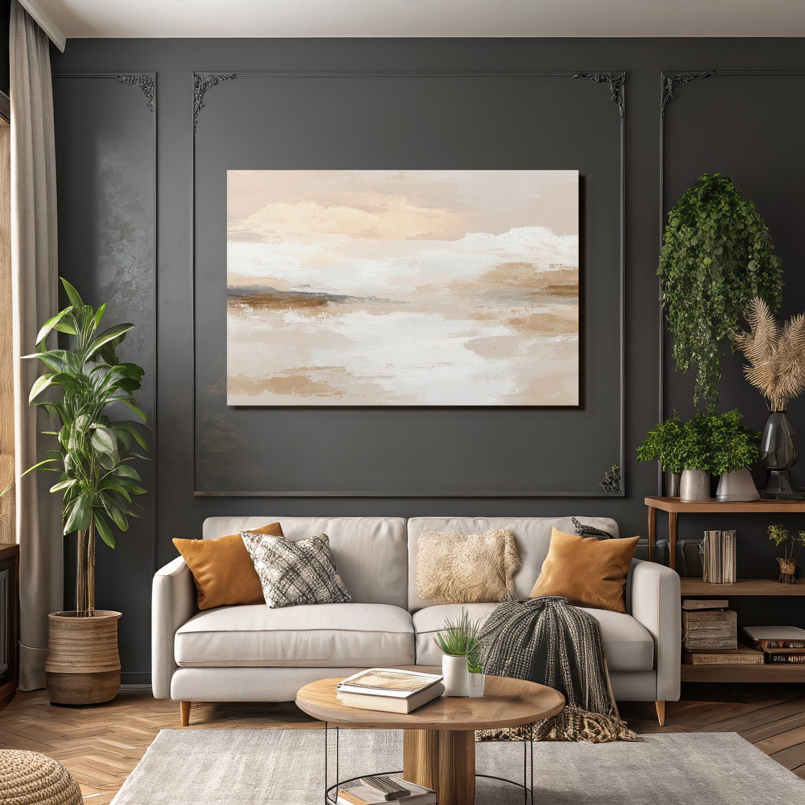 Sanftefarben Abstrakte Malerei Digitale Kunst Ruhige Atmosphaere